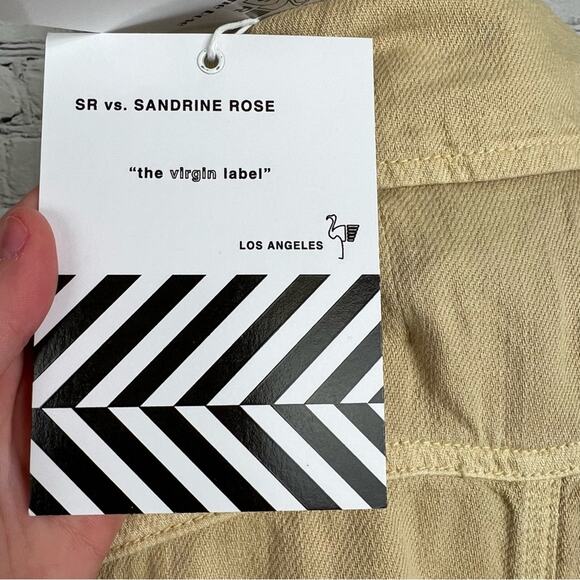 Sandrine Rose x Free People Empire Utility Jacket Linen Oversized Pockets M NEW - Picture 11 of 11